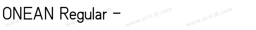ONEAN Regular 字体转换